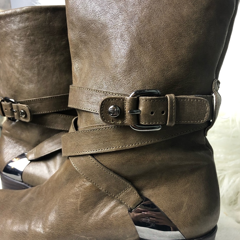 Stuart Weitzman Brown Leather Boot - image 6